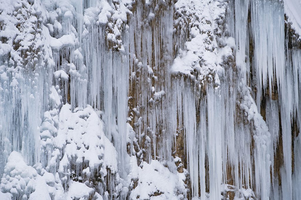 Plitvička jezera najbolje foto lokacije zaleđeni slap